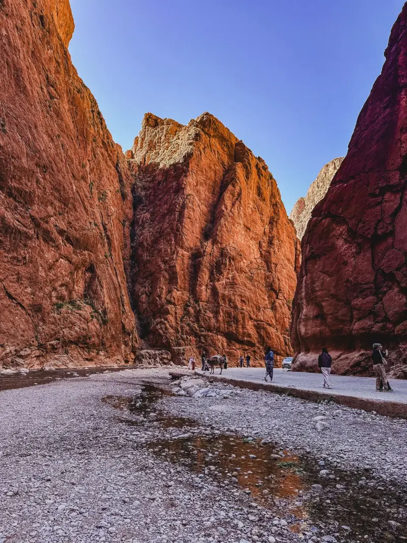 Dramatic rocky gorge in the Atlas Mountains